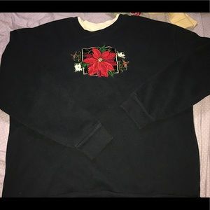 3/$22 vintage grandma Christmas flower sweater